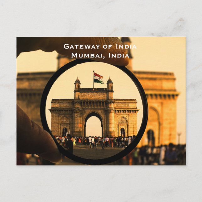 Mumbai India Vintage Tourism Travel Add Vykort (Framsida)