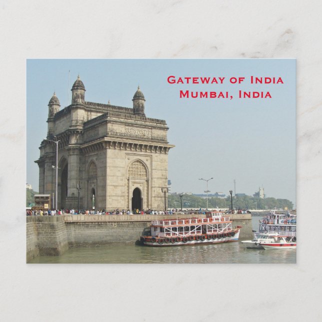 Mumbai India Vintage Tourism Travel Add Vykort (Framsida)