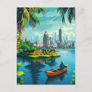 Mumbai Indien väggkonst - Indien, Mumbai affisch, Meddelande Vykort