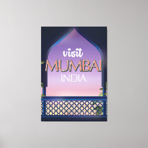Mumbai Indien vintage resemotiv Canvastryck