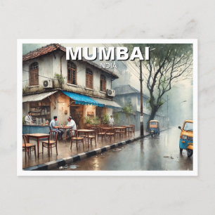 Mumbai Streetview Travel Souvenir Vykort