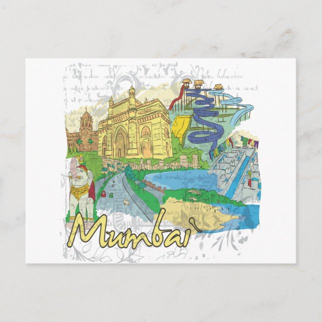 Mumbai Vykort (Framsida)