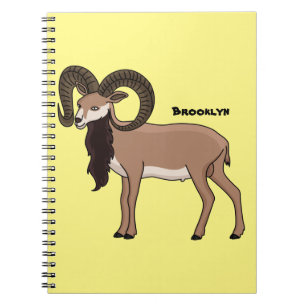 Mumflongetillustration Anteckningsbok