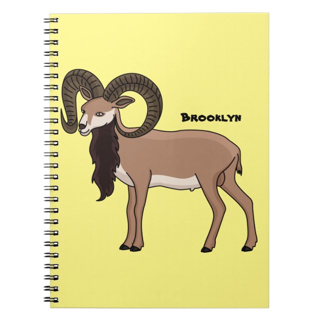 Mumflongetillustration Anteckningsbok (Framsidan)