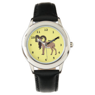 Mumflongetillustration Armbandsur