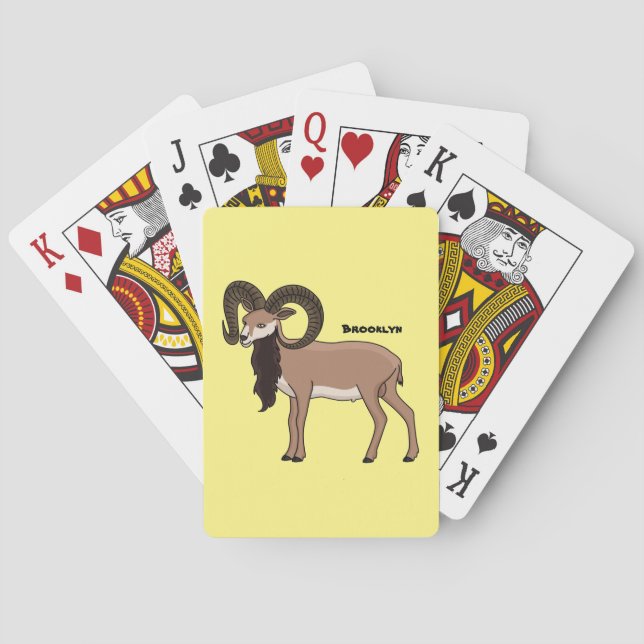 Mumflongetillustration Casinokort (Baksidan)