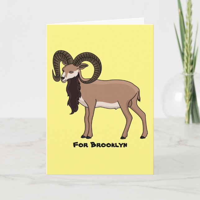 Mumflongetillustration Kort (Framsida)