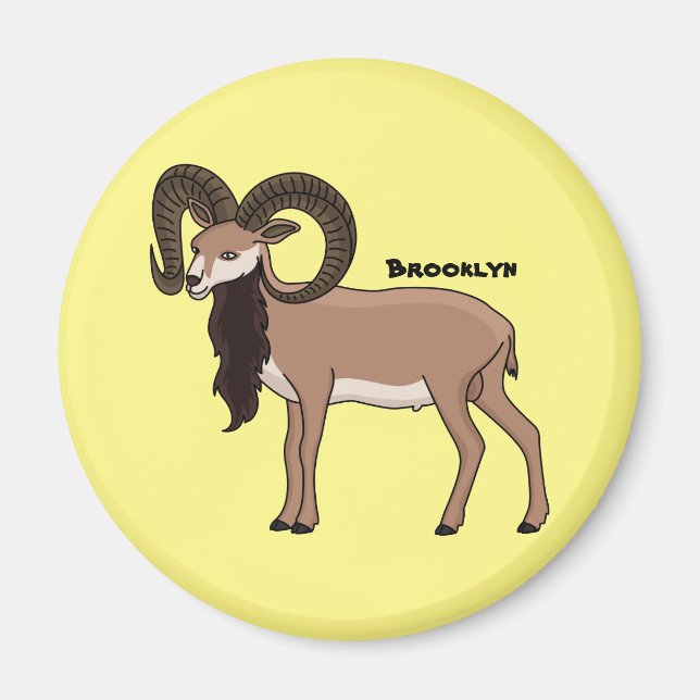 Mumflongetillustration Magnet (Framsidan)