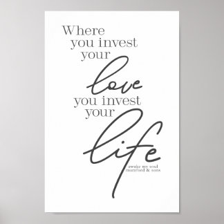 Mumford & Sons Art - Invest your kärlek, life Poster