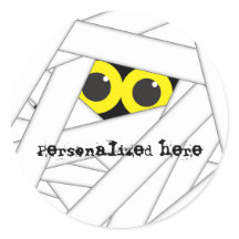 MUMIE Kostym Halloween Personlig Festdekal