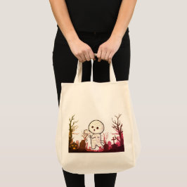Mumie på en kyrkogård, Halloween-dagenMumie på en Tygkasse