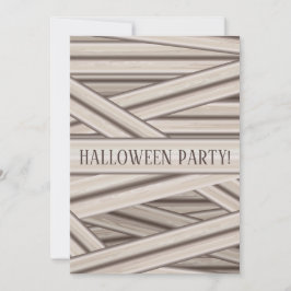 Mumie-ränder Personlig Halloween Inbjudningar