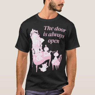 Mumintroll camping med pappa mörk kontur t shirt