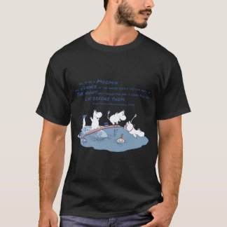 Mumintrollet Snufkin Hatt Med Konturtecknade Blomm T Shirt