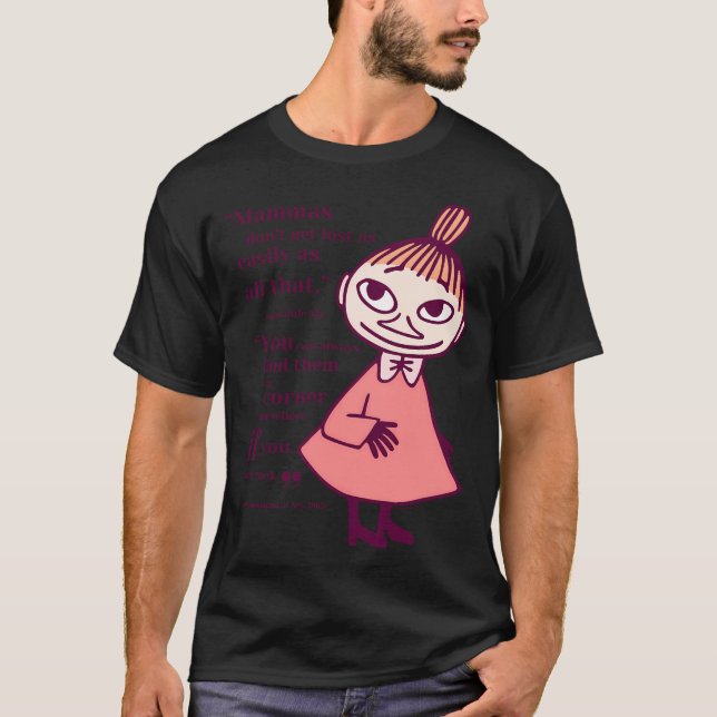 Mumintrollets första snövare karaktär höst t shirt (Framsida)