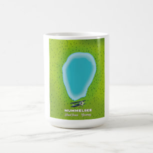 Mummelsee Black Forest Tyskland karta. Kaffemugg