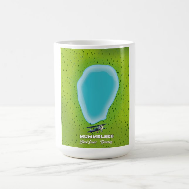 Mummelsee Black Forest Tyskland karta. Kaffemugg (Center)