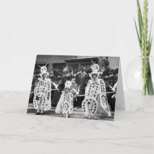 Mummers parad, nyårsdagen, 1909 helgkort