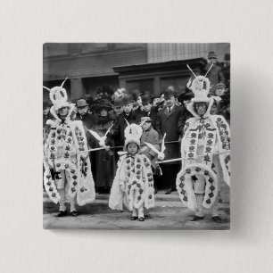 Mummers parad, nyårsdagen, 1909 knapp