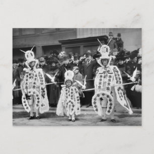 Mummers Parad, Nyårsdagen, 1909 Vykort