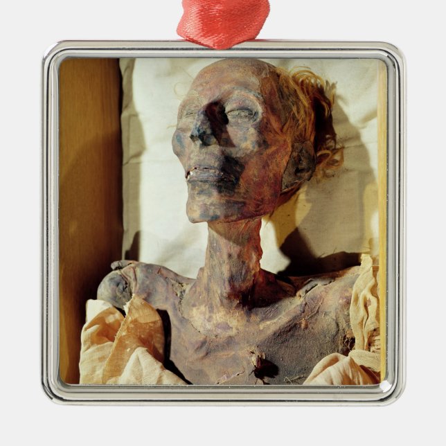 Mummified förkroppsligar av Ramesses II som finnas Julgransprydnad Metall (Framsidan)