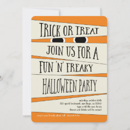 Mummified Halloween i Pumpkin Party-inbjudan Inbjudningar