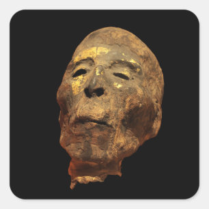 Mummifierad Mummy med hanhuvud Fyrkantigt Klistermärke