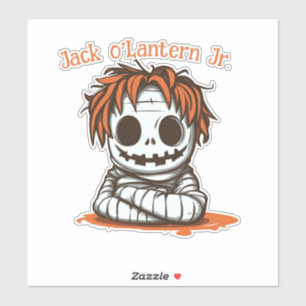 Mummiserad Jack O'Lantern Klistermärken