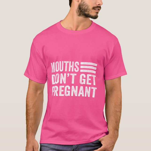 Mummor får inte gravida, funna citattecken t shirt (Framsida)