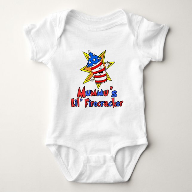Mummu's Little Firecracker Tee Shirt (Framsida)