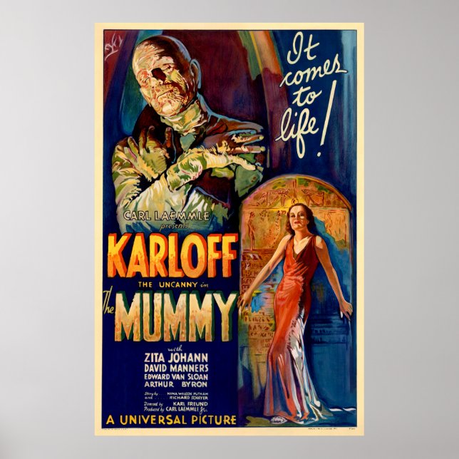 Mummy 1932 Film Poster (Framsidan)