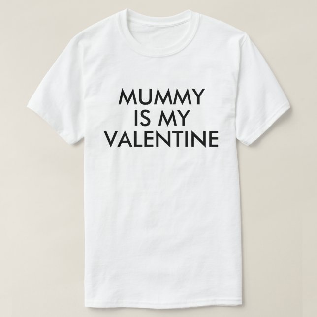 Mummy är min valentin | Baby Kid Boy | KÄRLEK Tröja (Design framsida)