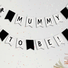Mummy att vara Halloween Baby Shower Vimplar