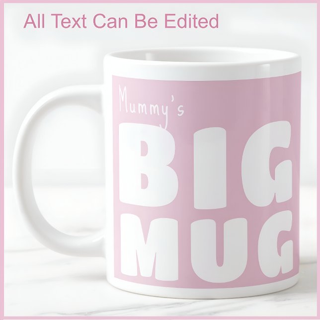 Mummy Big Mugg Rosa C52 Funny Novelty Mamma Mamma Jumbo Mugg (Skapare uppladdad)