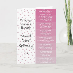 Mummy Birthday Coupons Kort