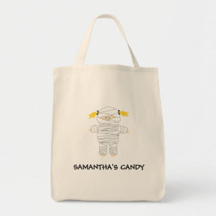 Mummy Bus eller godis Halloween Bag Tygkasse