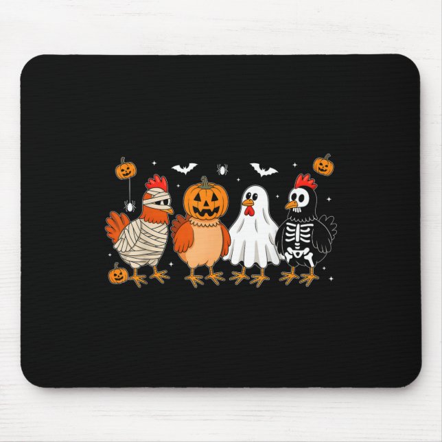 Mummy Chicken Skeleton Ghost Pumpkin Halloween Chi Musmatta (Framsidan)