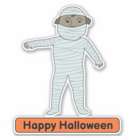 Mummy costume unge Sticker Klistermärken