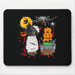 Mummy Dachshund Hund Halloween Hund Scary Pumpkins Musmatta