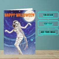 Mummy Dancing to Wrap Music Halloween