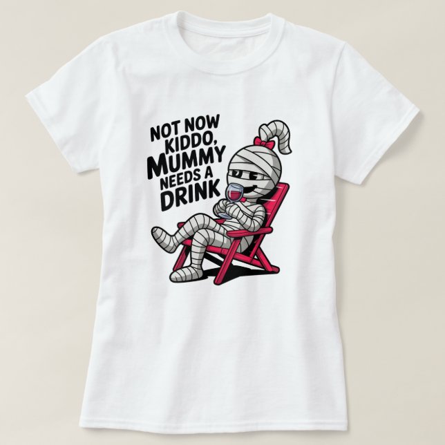 Mummy dricker t shirt (Design framsida)