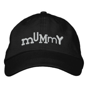 MUMMY Eclectic Stil Halloween Embroidery Hat Broderad Keps