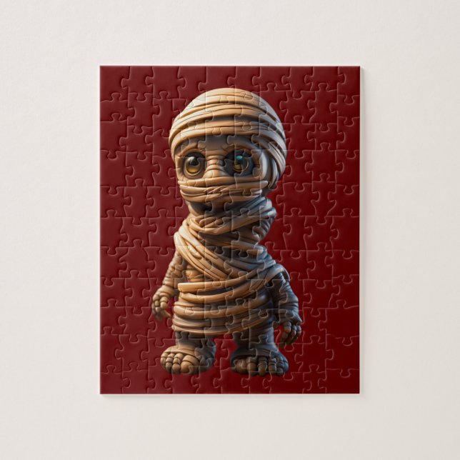 Mummy Figur Jigszle Puzzle Pussel (Vertikal)