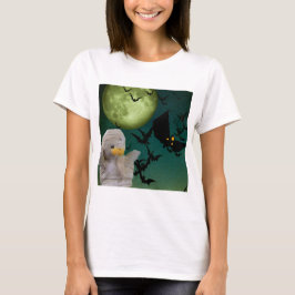 Mummy, Fladdermus & Måne Halloween T Shirt