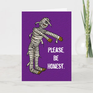 Mummy Funny Halloween-kort - Anpassa det! Kort