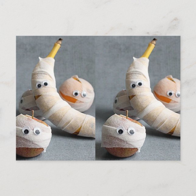 ****MUMMY GANG HALLOWEEN*** POSTCARD VYKORT (Framsida)