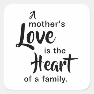 Mummy Gift Idea mor Mammor Mors dag Mamma Fyrkantigt Klistermärke