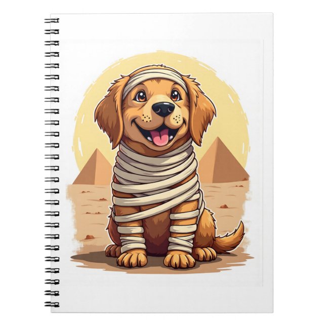 Mummy Golden Retriever Anteckningsbok (Framsidan)