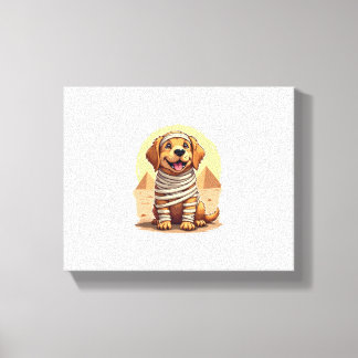 Mummy Golden Retriever Canvastryck