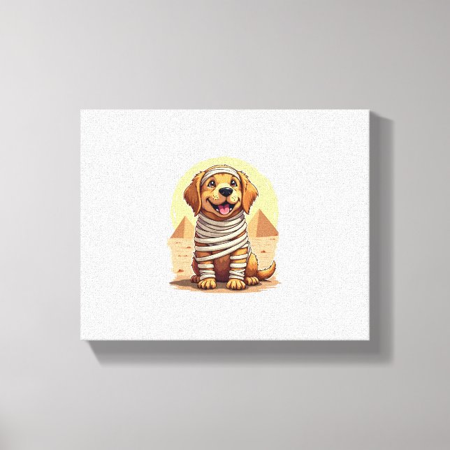 Mummy Golden Retriever Canvastryck (Framsida)